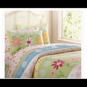 Full queen daisy garden pottery barn kids cover